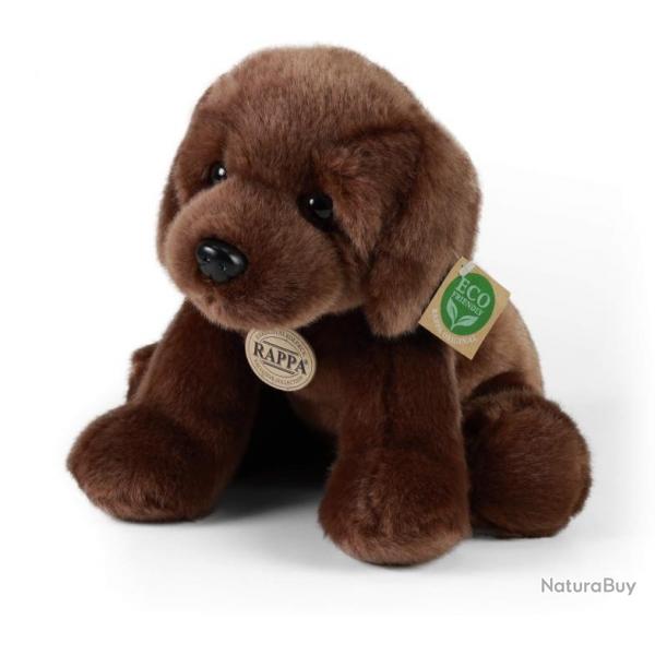 Peluche chiot labrador marron 26 cm Eco-friendly