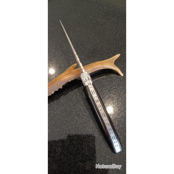 Couteau Laguiole pliant 12cm en bne artisanale