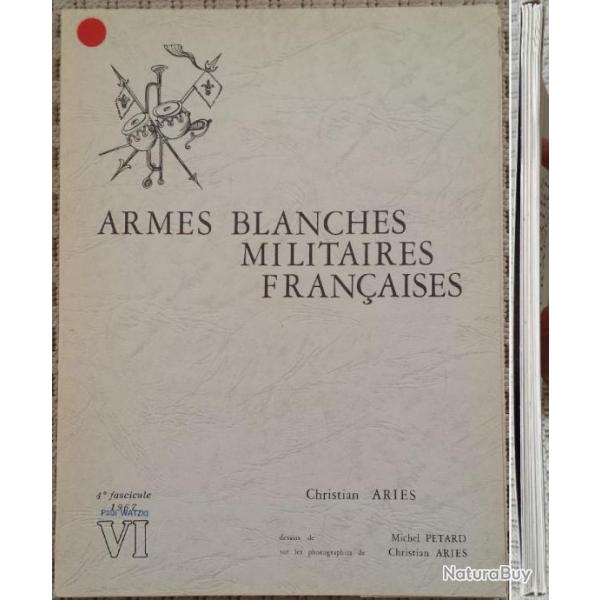 ARIS et PTARD, Armes blanches militaires franaises, 6 (VI), 1967. Jaquette (b).