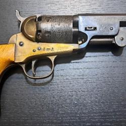 Colt navy model calibre 36 italy afin 1980 barillet scène bataille navale