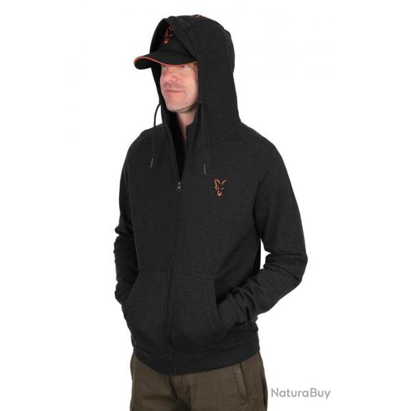 Fox collection lw hoody black et orange