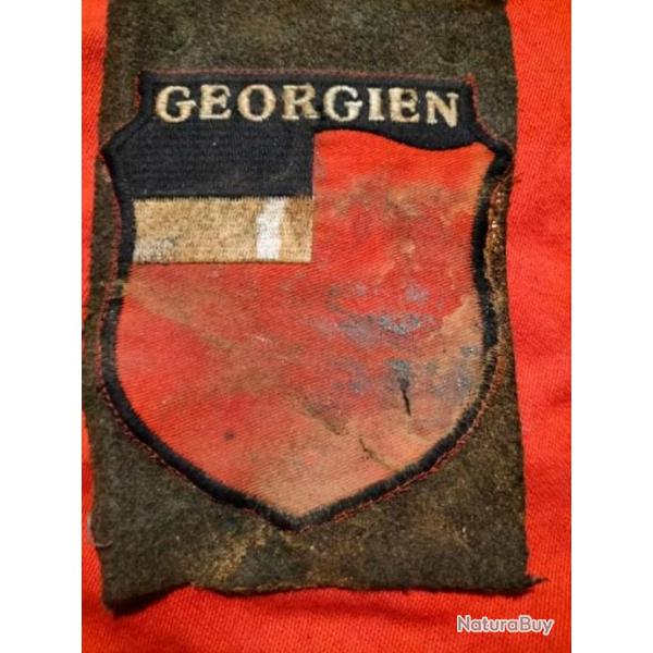 Ecusson grande taille pour manteau de volontaire gorgien de la seconde guerre mondiale