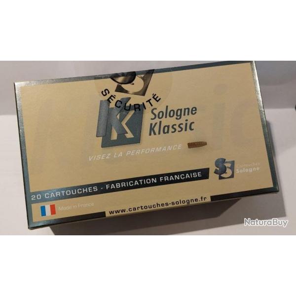 SOLOGNE CAL. 270 WIN SUBSONIQUE 150 grs - Boite de 20 cartouches