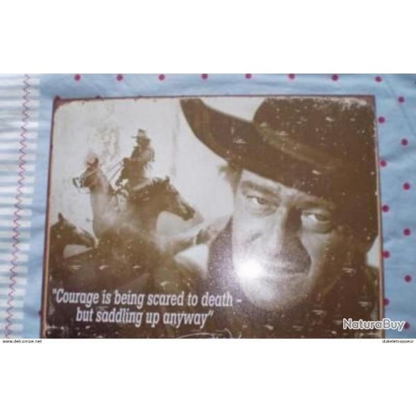 Plaque en tle sur John WAYNE ! COLLECTION !!! (1)