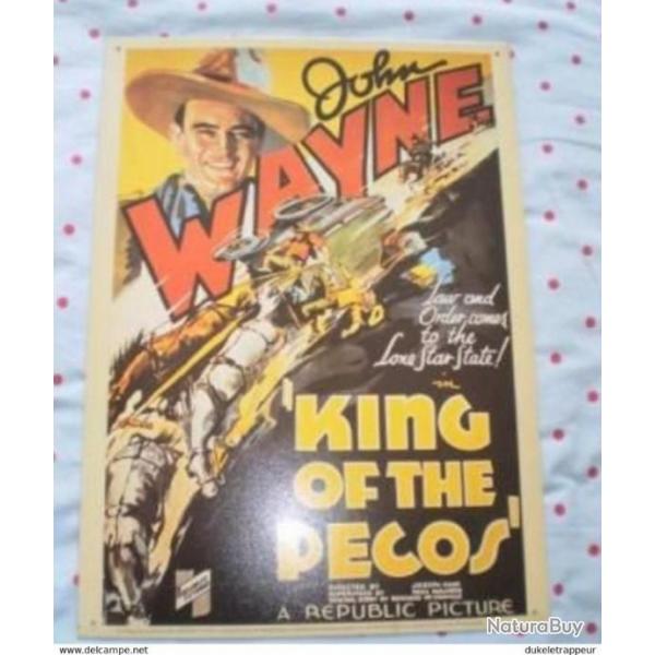 Plaque en tle sur John WAYNE ! COLLECTION !!! (2)