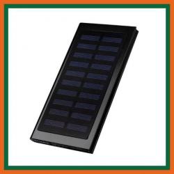 Powerbank solaire 20000mAh - Noir - Livraison gratuite et rapide