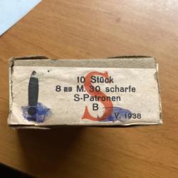 Ww2 Boîte originale 8mm Steyr Mannlicher M95 (1)