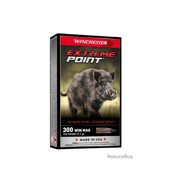 Munitions WINCHESTER cal.300win extrme point 180gr par 20