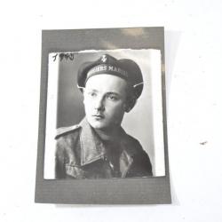 Ancienne reproduction photo Jean Entzmann 1944 1945. Fusiliers Marins - WW2 - Libération, Indochine