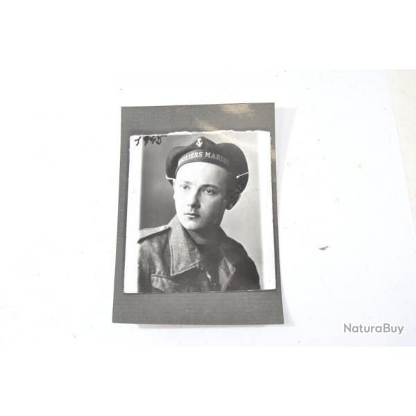 Ancienne reproduction photo Jean Entzmann 1944 1945. Fusiliers Marins - WW2 - Libration, Indochine