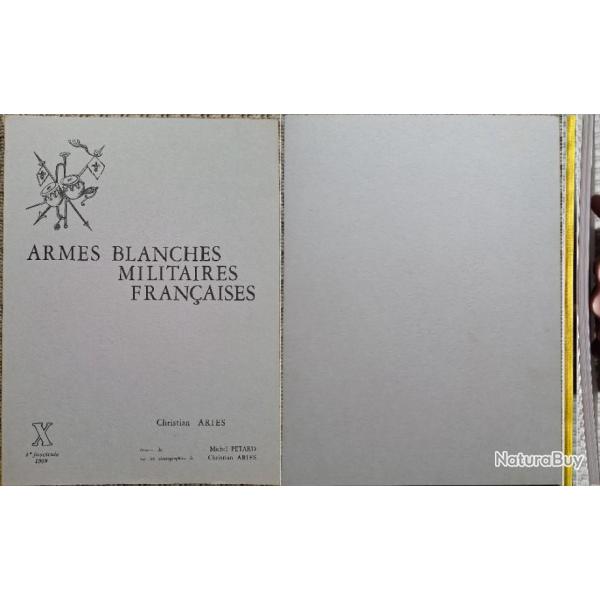 ARIS et PTARD, Armes blanches militaires franaises, 10 (X), 1968. Broch (a).