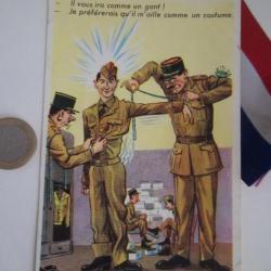 carte postale militaire humour collection vintage