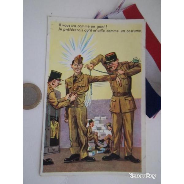 carte postale militaire humour collection vintage