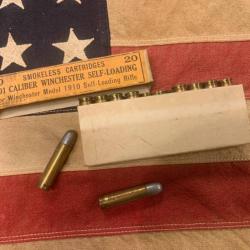 Boite de cartouches de collection calibre 401 SL Winchester (2ème boîte)