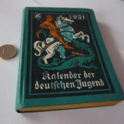 Calendrier livret de la jeunesse allemande 1931 collection vintage militaire