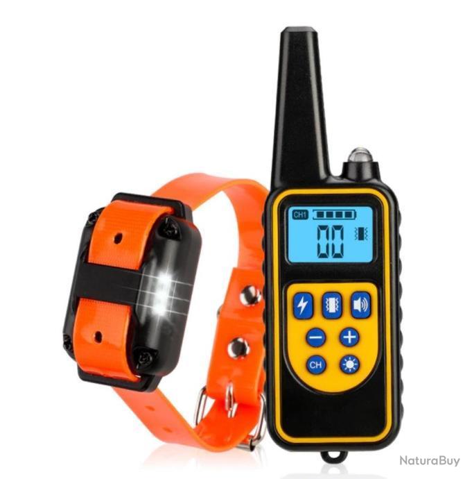 Collier De Dressage Orange 1 Chien ....800 Metres ...Étanche Et ...