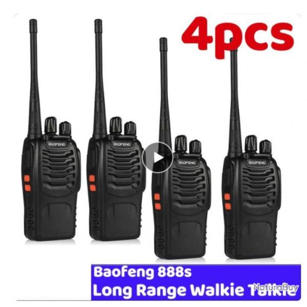 4x talkie walkie BAOFENG BF-888S......ENCHERE 1 euro