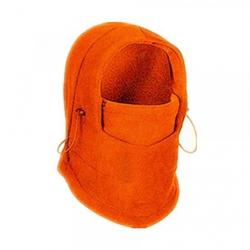 Cagoule Polaire Orange Cache Cou Chapeau Écharpe Imperméable Réglable de Randonné Homme Femme Neuf