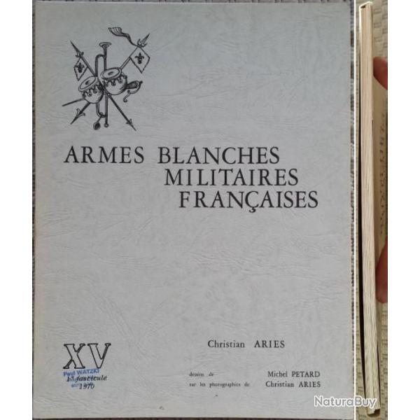 ARIS et PTARD, Armes blanches militaires franaises, 15 (XV), 1970. Jaquette (b).
