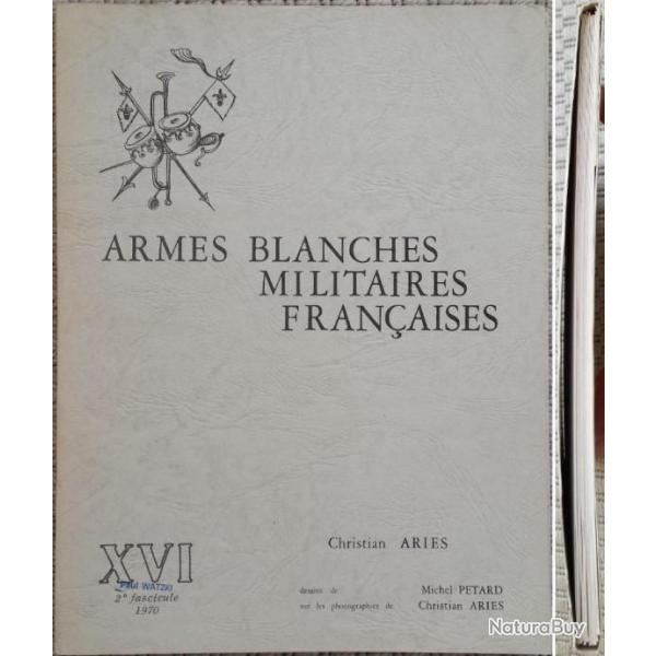ARIS et PTARD, Armes blanches militaires franaises, 16 (XVI), 1970. Jaquette (b).