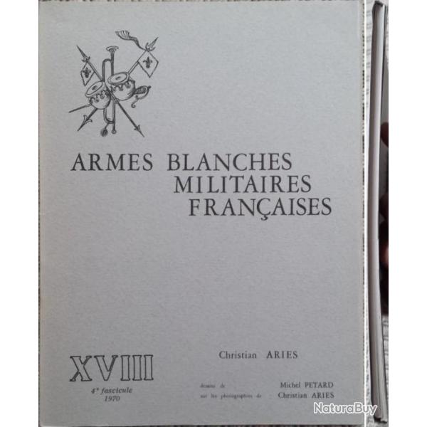ARIS et PTARD, Armes blanches militaires franaises, 18 (XVIII), 1970. Jaquette (a).