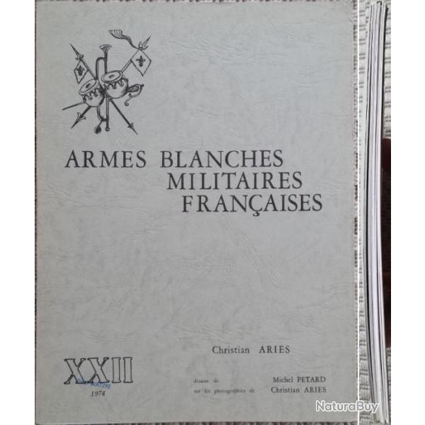 ARIS et PTARD, Armes blanches militaires franaises, 22 (XXII), 1974. Jaquette (b).