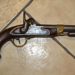 pistolet à percussion de cavalerie modèle 1822 T Bis construit neuf Mre impériale de St Etienne