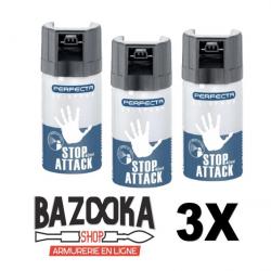 3X BOMBE STOP ATTACK CS 40 ML PERFECTA - Umarex