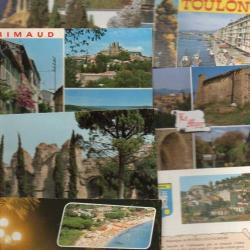 Cartes postales modernes du var lot de 250 département 83