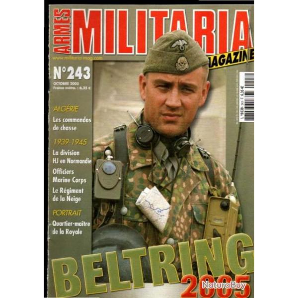 Militaria magazine 243 , division hj en normandie, commandos de chasse algrie, dagues douane allema