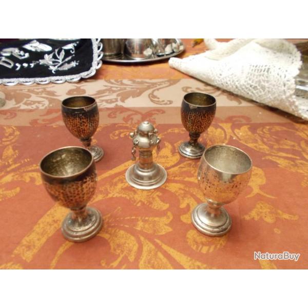 Ensemble de petits Verres a Vin pour le KIDDOUCH  Israel Souvenir de Jerusalem