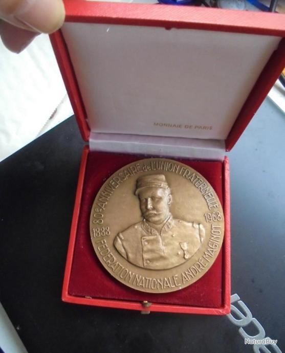 Médaille Patriotique Alsace-Lorraine 1915 En Argent - Rare - Occasion Collection