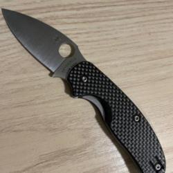 Couteau Spyderco Sage fibre de carbone linerlock