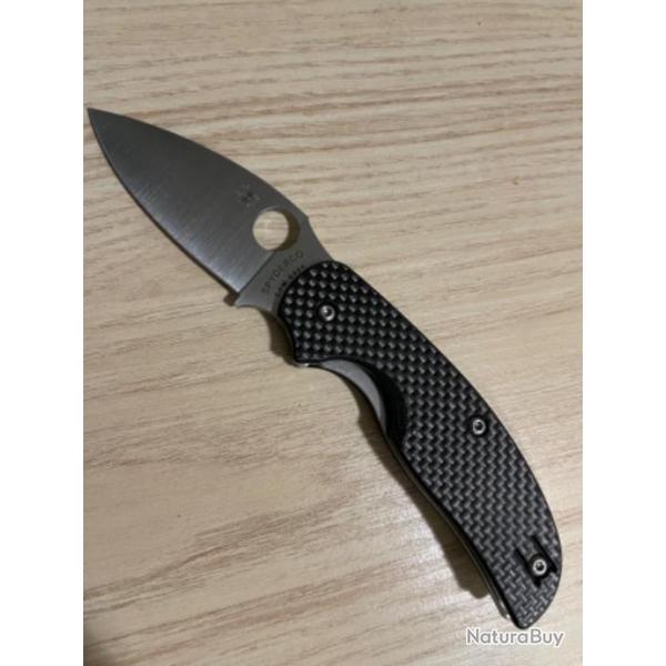 Couteau Spyderco Sage fibre de carbone linerlock