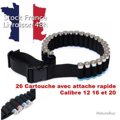 Cartouchiere de crosse 8 coups calibre 12 - Cartouchières de crosse (12823417