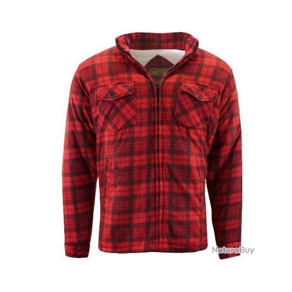 Chemise double  Sherpa Richmond Rouge