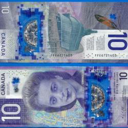 Canada 10 Dollars 2018 Billet Commemoratif Viola Desmond Polymere Dollar