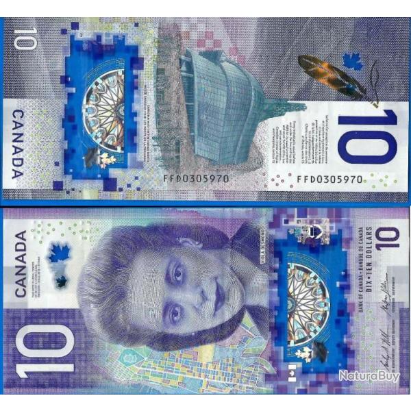 Canada 10 Dollars 2018 Billet Commemoratif Viola Desmond Polymere Dollar