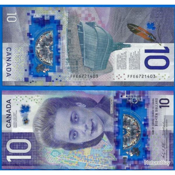 Canada 10 Dollars 2018 Billet Commemoratif Viola Desmond Polymere Dollar