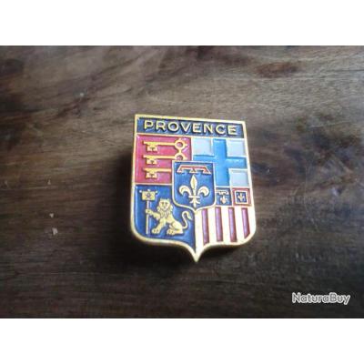 Broche Ancienne émaillée Blason Bourgogne Signée Augis Lyon - Occasion, Métal