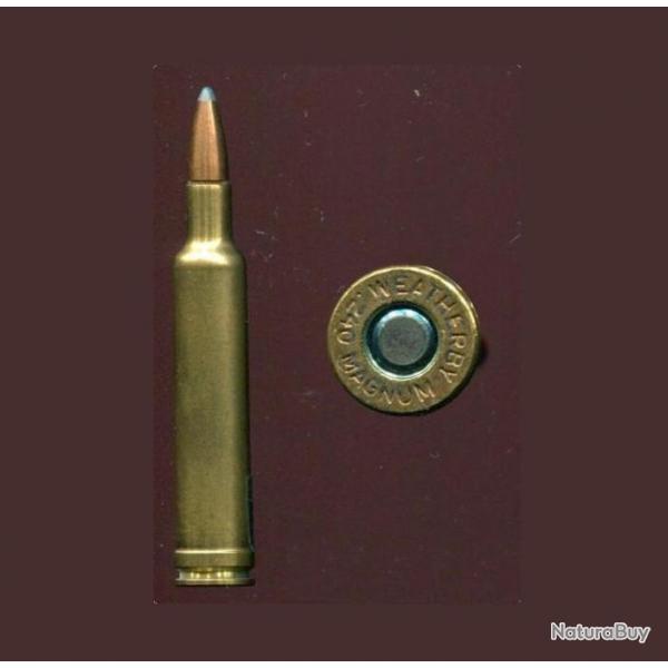 .240 Weatherby Magnum - balle cuivre pointe plomb