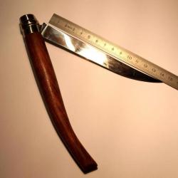 Grand couteau OPINEL lame effilée  -  Padouk  -  Bague Virobloc N°9.