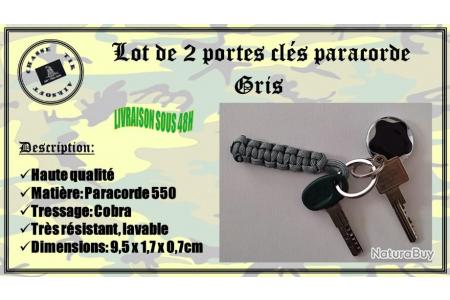 Porte clé de survie paracorde vert - neuf