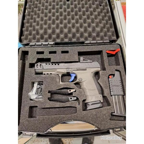 WALTHER Q5 MATCH ETAT NEUF CAL. 9X19 SET COMPLET +POINT ROUGE