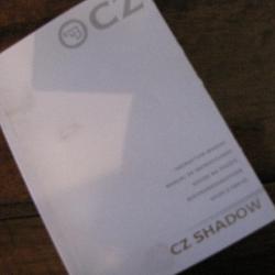 CZ  document / manuel d'utilisation  pour CZ SHADOW