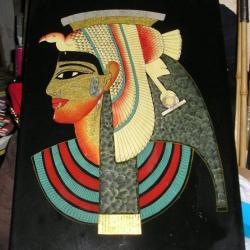 PANNEAU MURAL DÉCORATIF STYLE ÉGYPTE ANTIQUE TÊTE DE PHARAON
