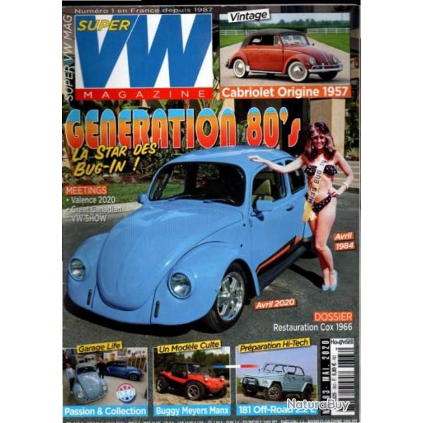 super vw magazine , volkswagen, coccinelle, combi, buggy lot de 6 revues