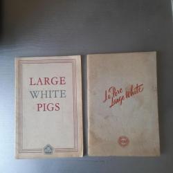 Herd-Book of Large WhitePigs 1938 + Herd-Book du Porc Large White 1950. Anglais-français