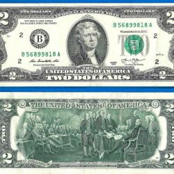 Usa 2 Dollars 2013 Mint New York B2 Billet Dollar Etats Unis Amerique Nord