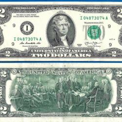 Usa 2 Dollars 2013 Mint Minneapolis I9 Billet Jefferson Etats Unis Dollar